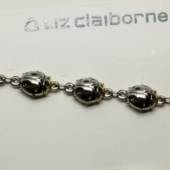VINTAGE LIZ CLAIBORNE LADYBUG BRACELET - Picture 4 of 4